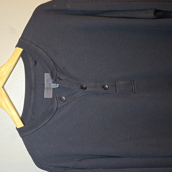 Rag & Bone Tech Waffle Henley Long Sleeved Cotton Pullover Shirt NWOT - Picture 6 of 16